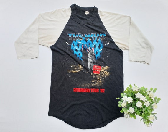 Vintage 1982 The Who American Tour '82 Raglan Shi… - image 1