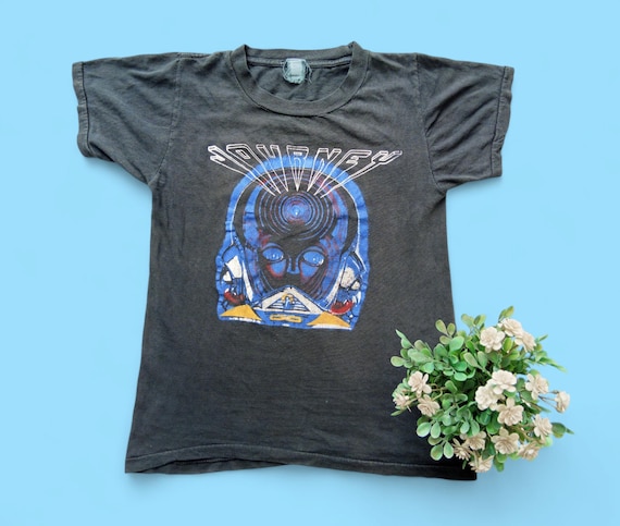 Vintage 1983 Journey Frontiers World Tour 1983 T Shirt (W 16.5 X L