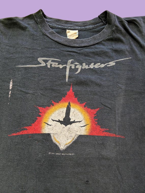 Vintage 1982 Starfighters Alley Cat Blues Tour 1981 - 1982 T Shirt
