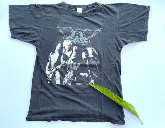 Vintage 1989 Aerosmith Pump Europe Tour T Shirt (W 21 X L 28