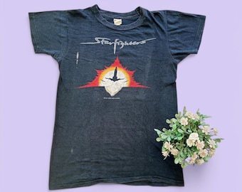 BLACK CATS U.S.A TOUR 1982ビンテージスカジャン肩パット Vintage 1982 Starfighters Alley Cat Blues Tour 1981 - 1982 T Shirt