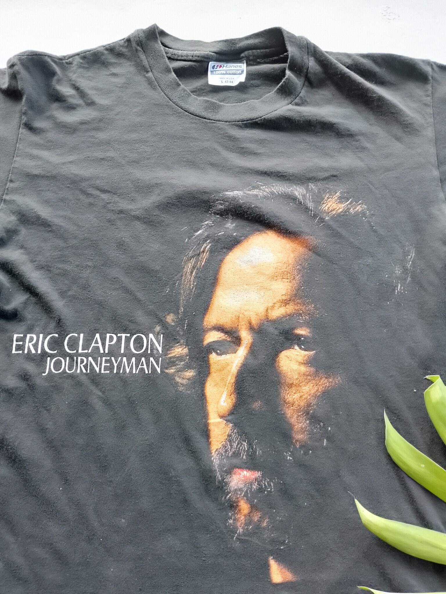 Vintage 1990 Eric Clapton Journeyman World Tour T Shirt Size L (W