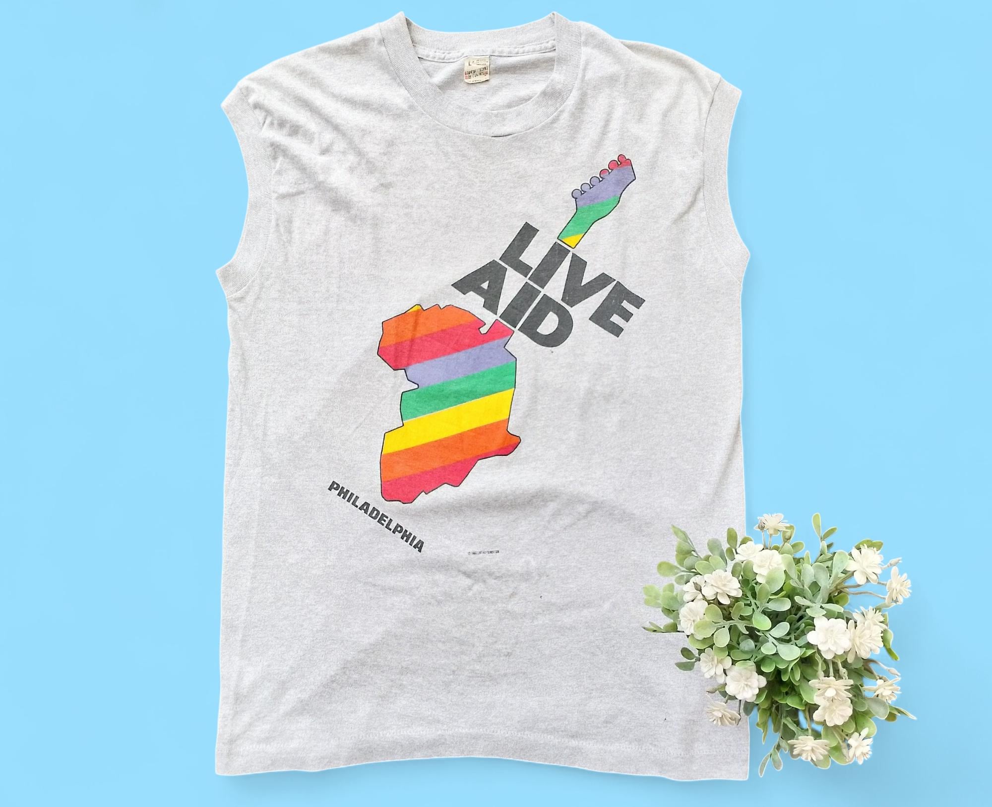 Philadelphia Live Aid Vintage T Shirt Live Aid Vintage Music