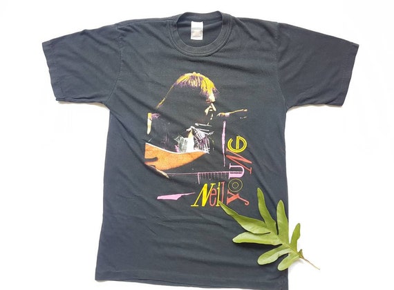 Vintage 1987 Neil Young and Crazy Horse Europe Tour T Shirt (W