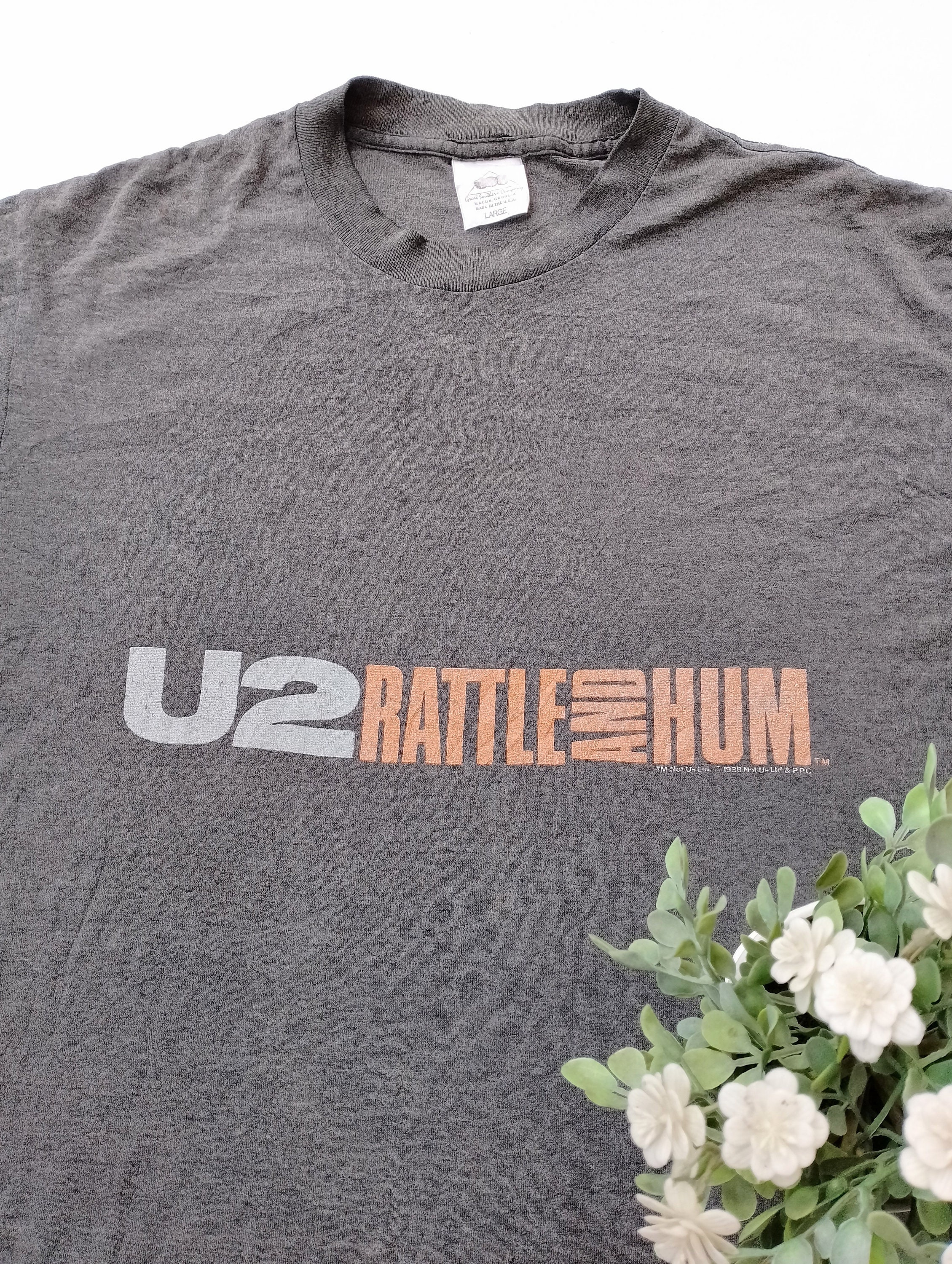 Vintage 1988 U2 Rattle and Hum T Shirt Size L (W 20.5 X L 26) - Etsy