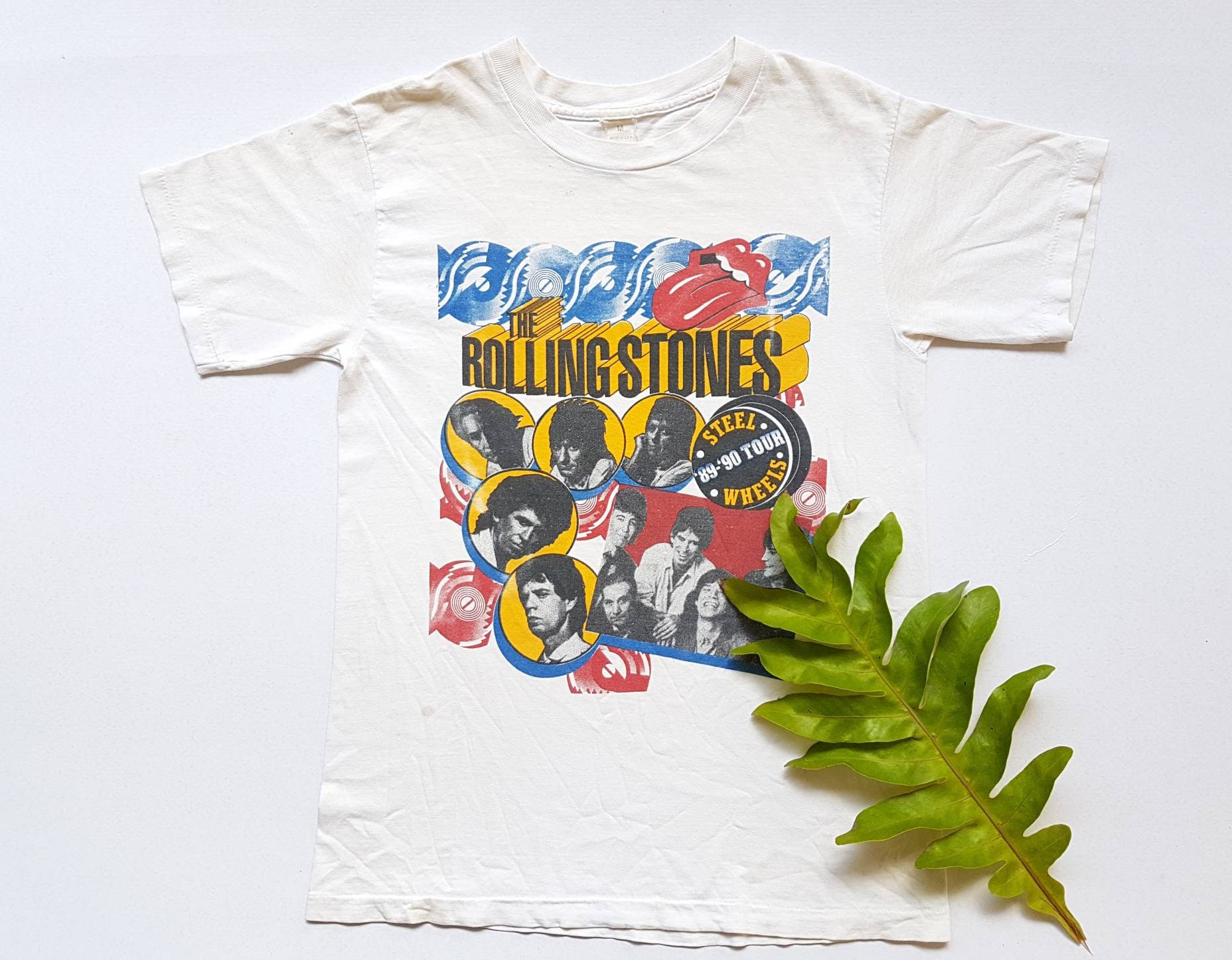⭐︎激レア！The Rolling Stones 1989 ヴィンテージTシャツ⭐︎ Vintage 1989 the Rolling Stones Steel Wheels '89-'90 Tour T