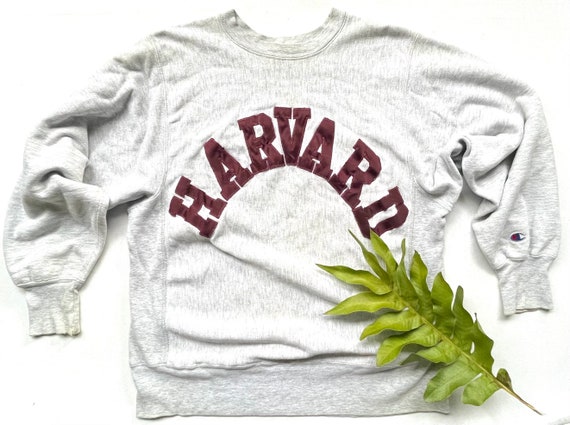 Vintage 1980s Harvard University Champion Reverse Weave
