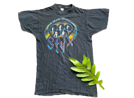 Maglietta vintage 1979 Styx The Grand Decathlon Tour taglia M L 17 x L 26 Etsy Italia