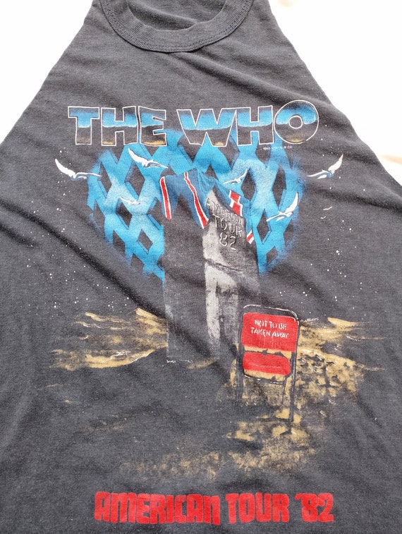 Vintage 1982 The Who American Tour '82 Raglan Shi… - image 2