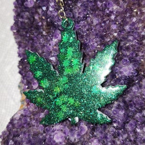 Marijuana Leaf Keychain