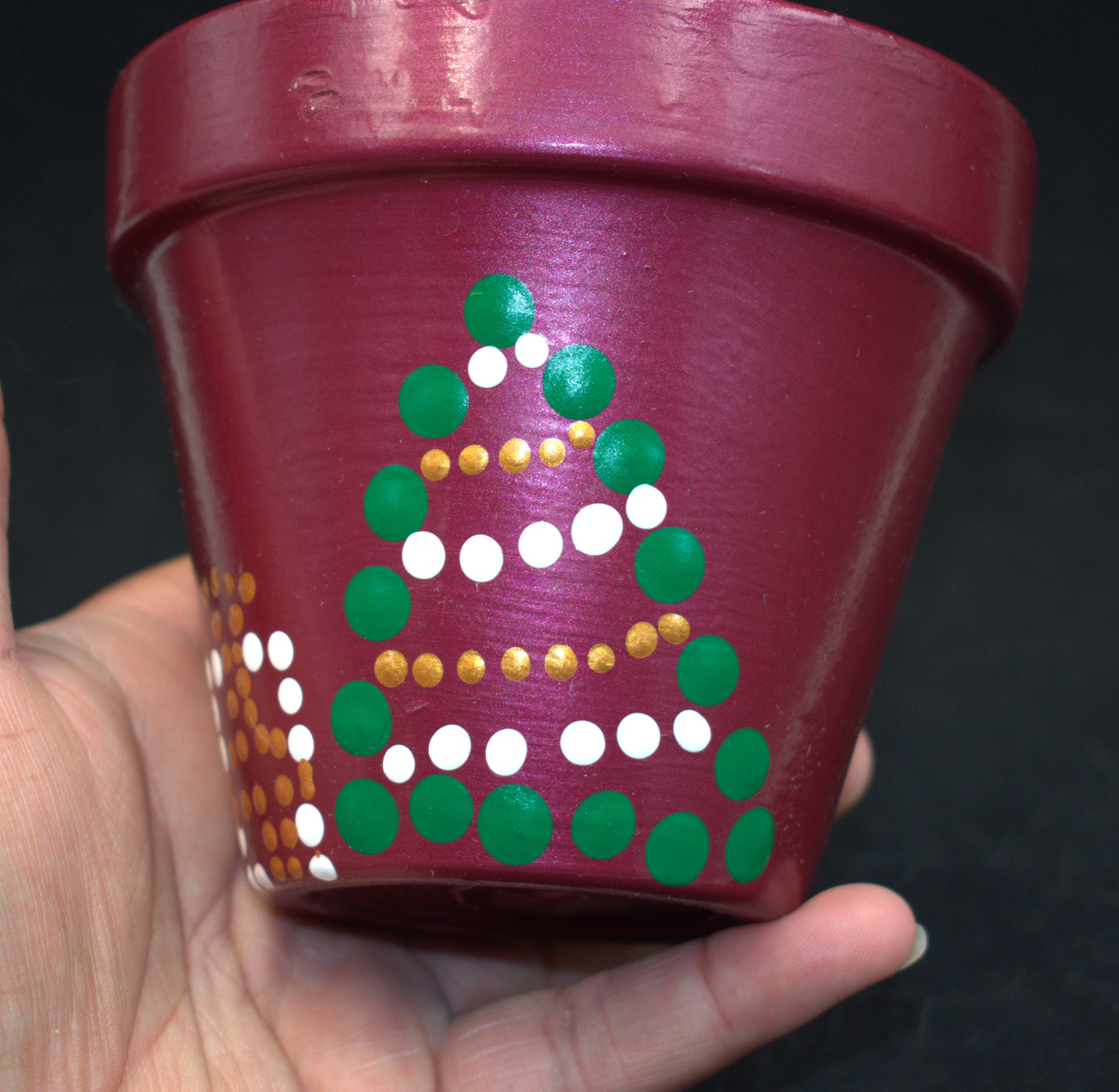 Christmas Tree Pot 4 Inch Etsy