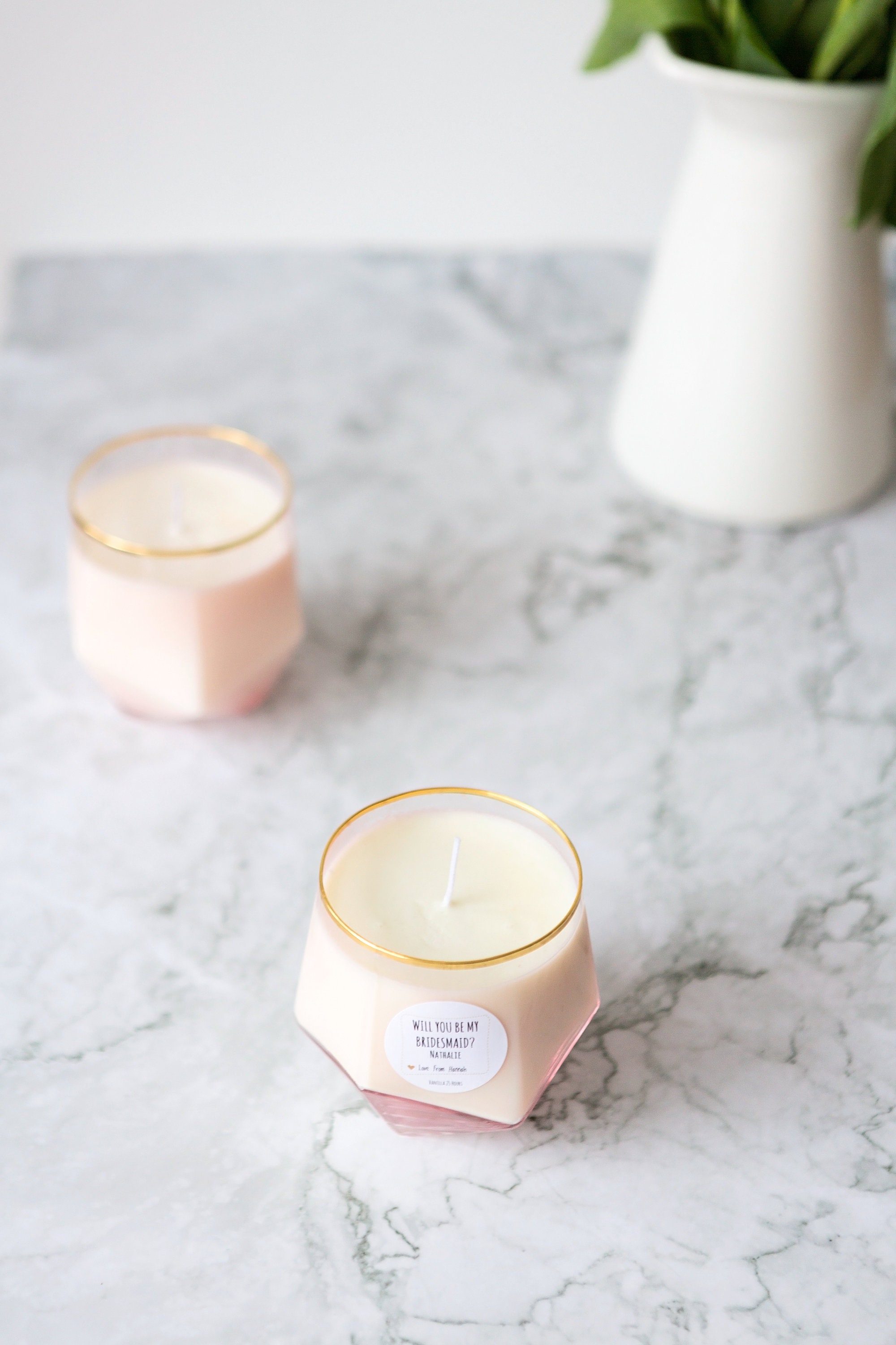 Bridesmaid gifts bridal party candle favours bridesmaids Etsy