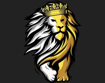 Download Jungle King Lion Etsy
