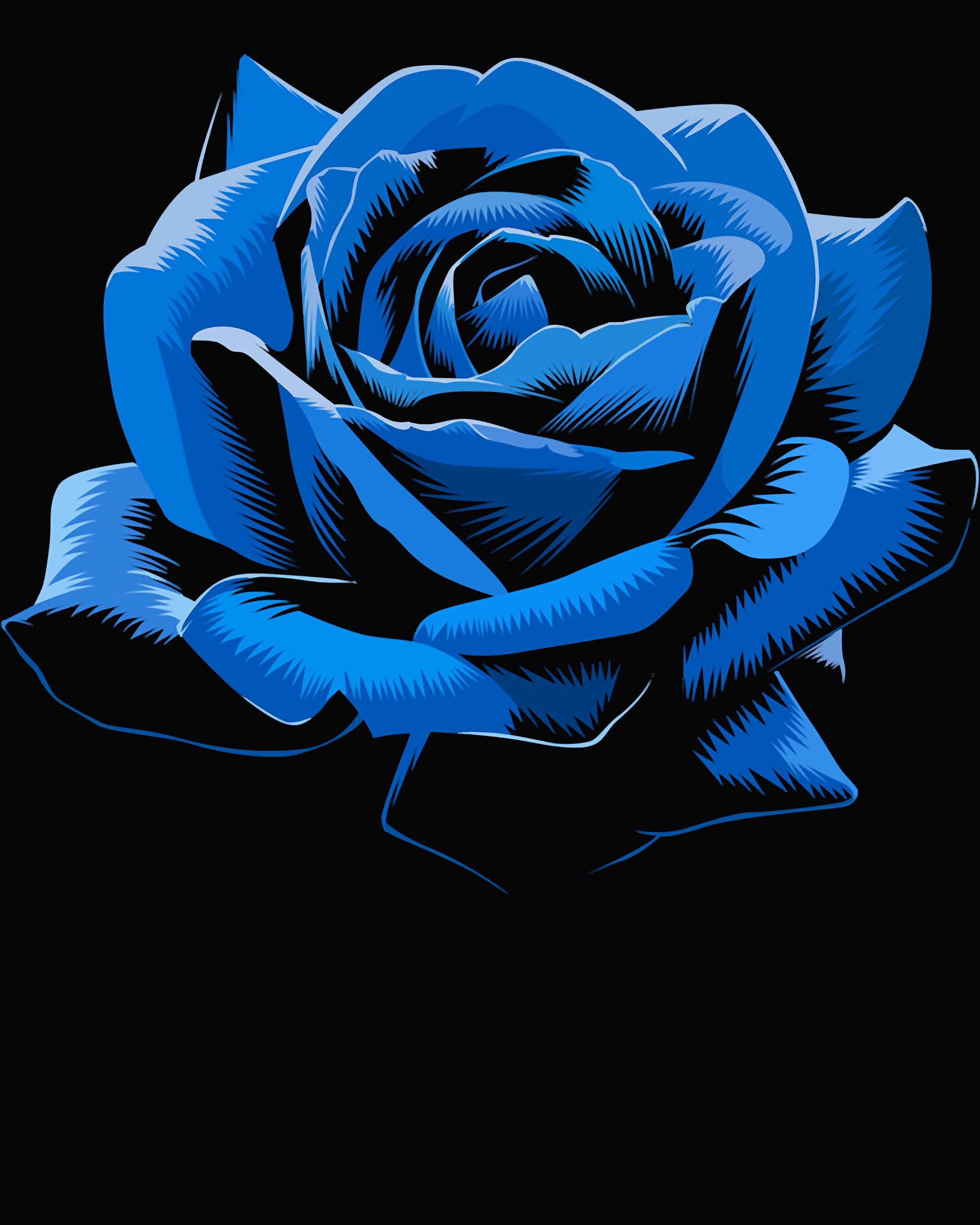 Blue Rose Cute And Beautiful Flower Png Blue Rose Design | Etsy