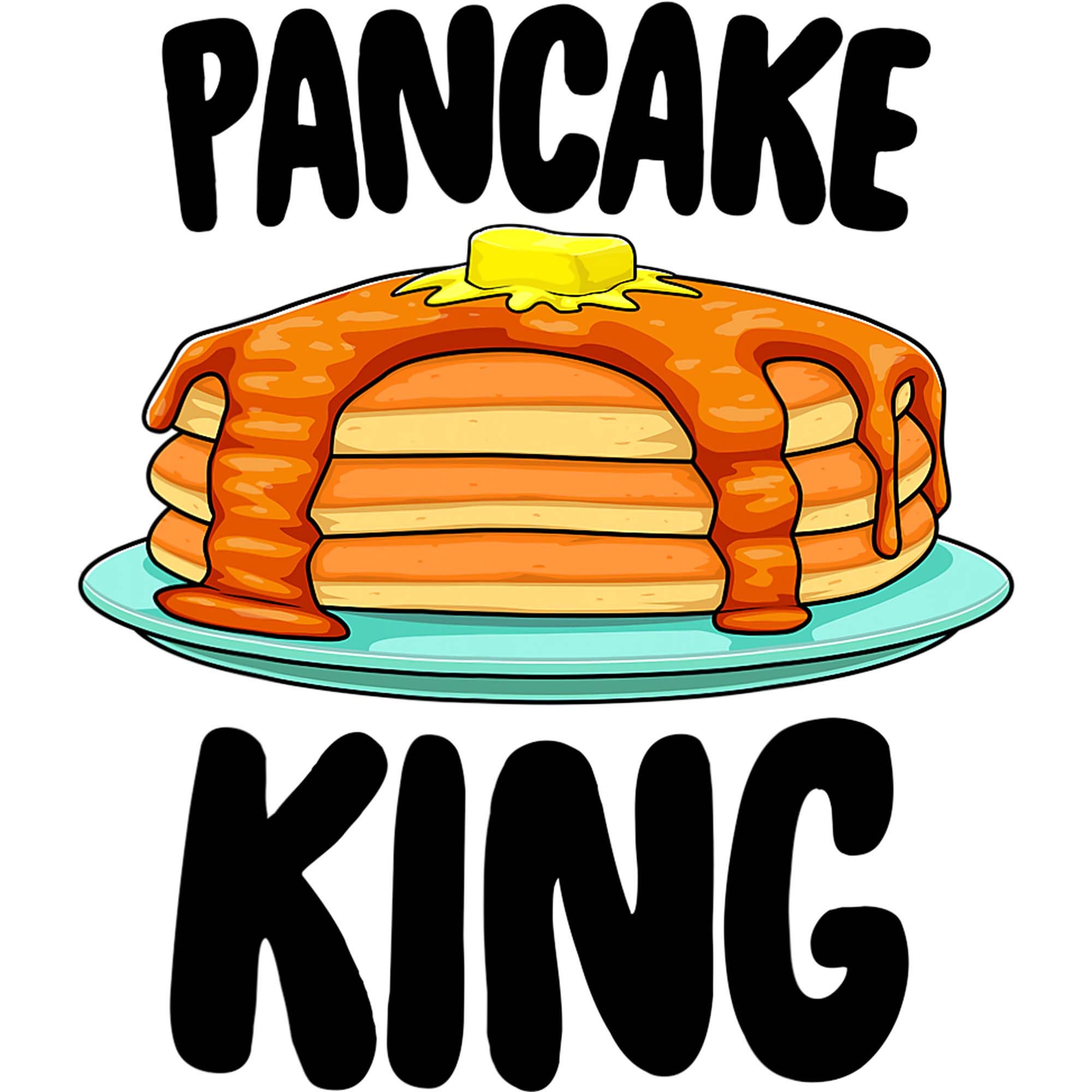 Funny Pancake Loving King Design Foodie Brunch Digital Etsy