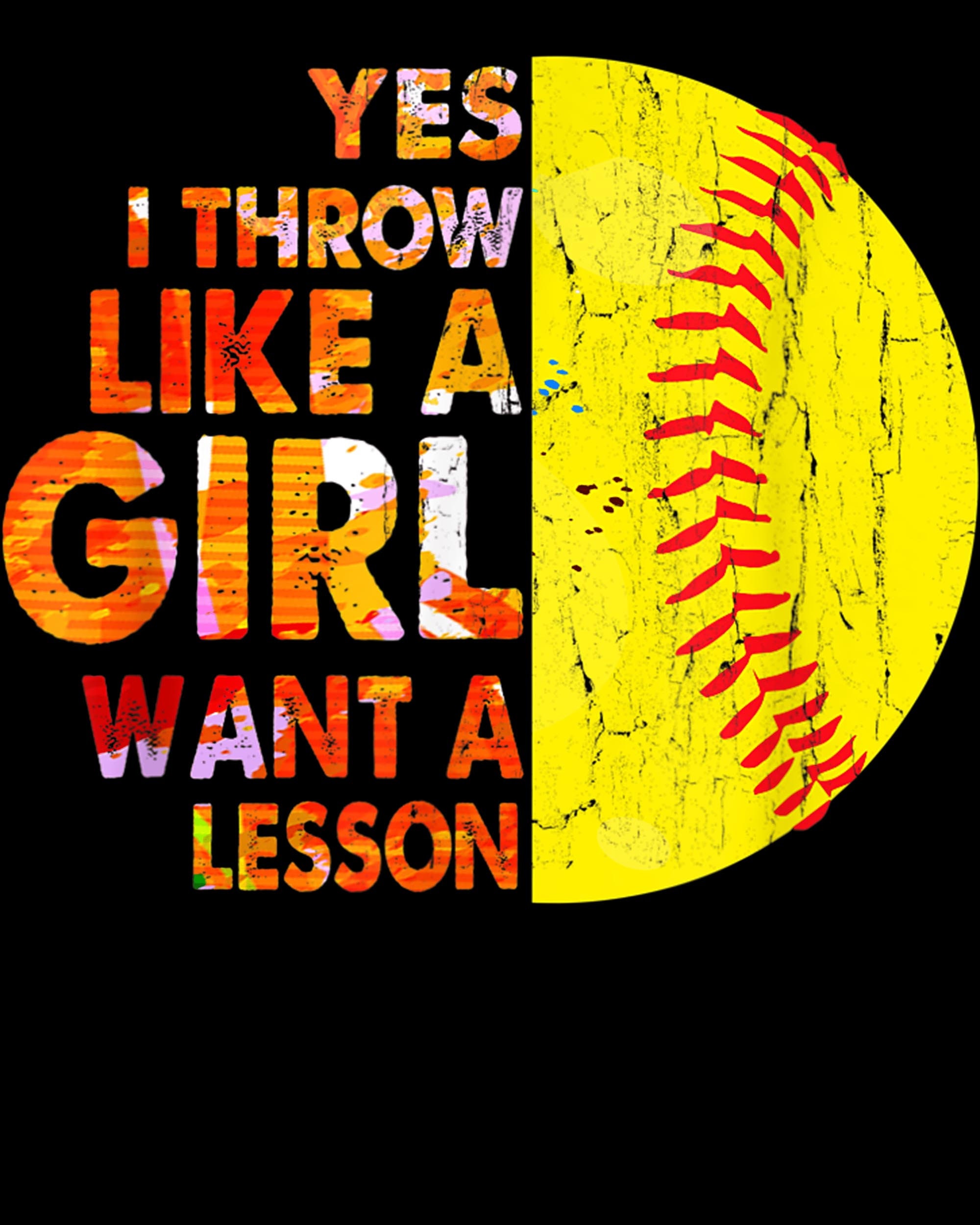 Yes I Throw Like A Girls Want A Lesson Softball Gifts Png Etsy