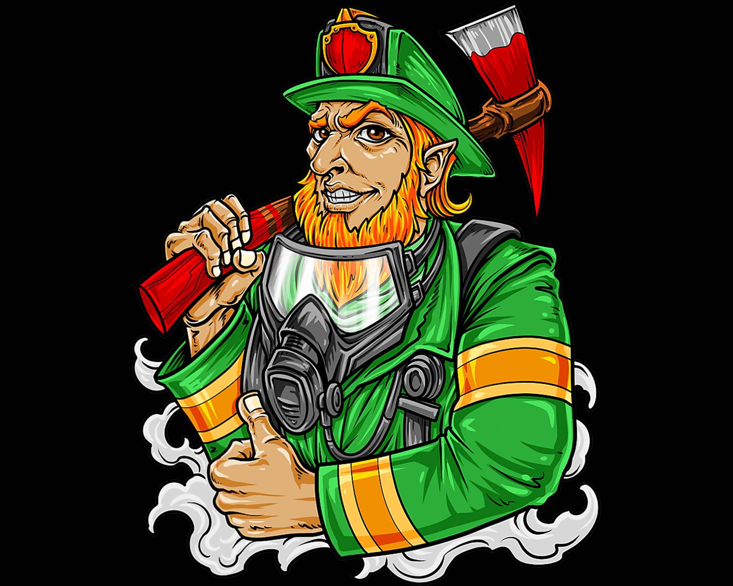 albany fire department st patricks day shirt