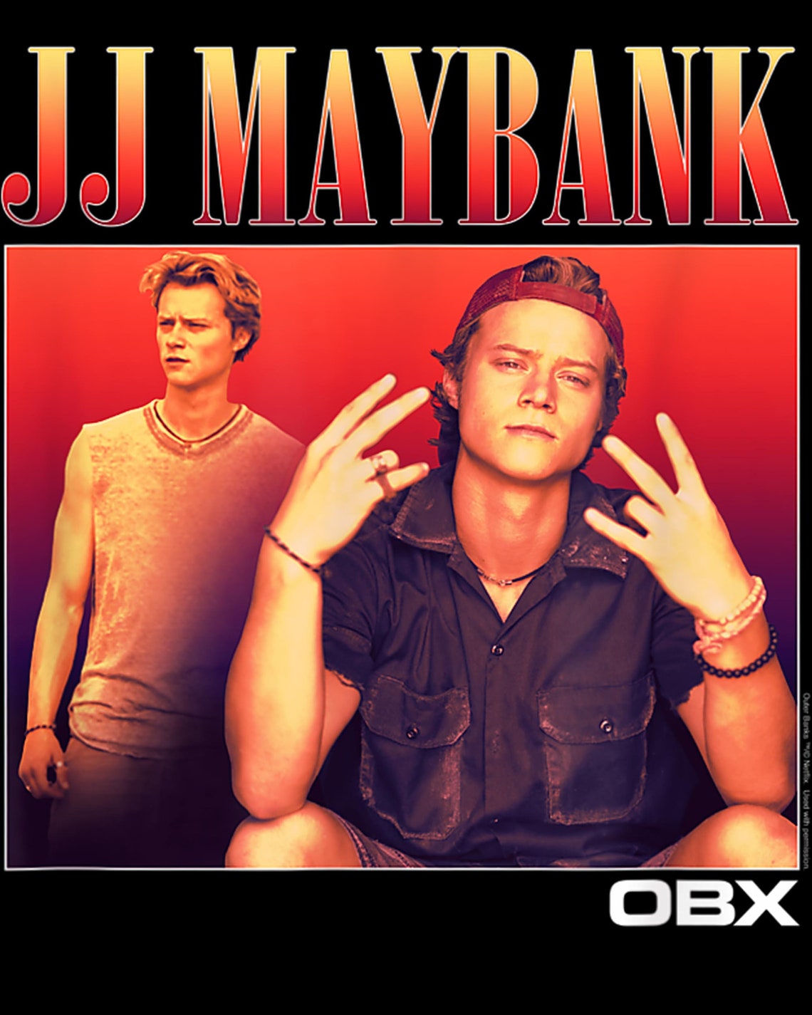 Outer Banks JJ Maybank Portrait Png Outer Banks JJ Maybank Etsy