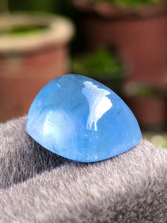 Aquamarine,19.50 Carats Natural Aquamarine Sugarloaf Gemstone from Skardu Pakistan
