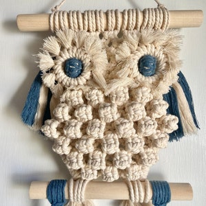 Owl Macramé Plant Hanger | Handmade planter, Boho Decor, Plant Hanger, Owl Plant Hanger