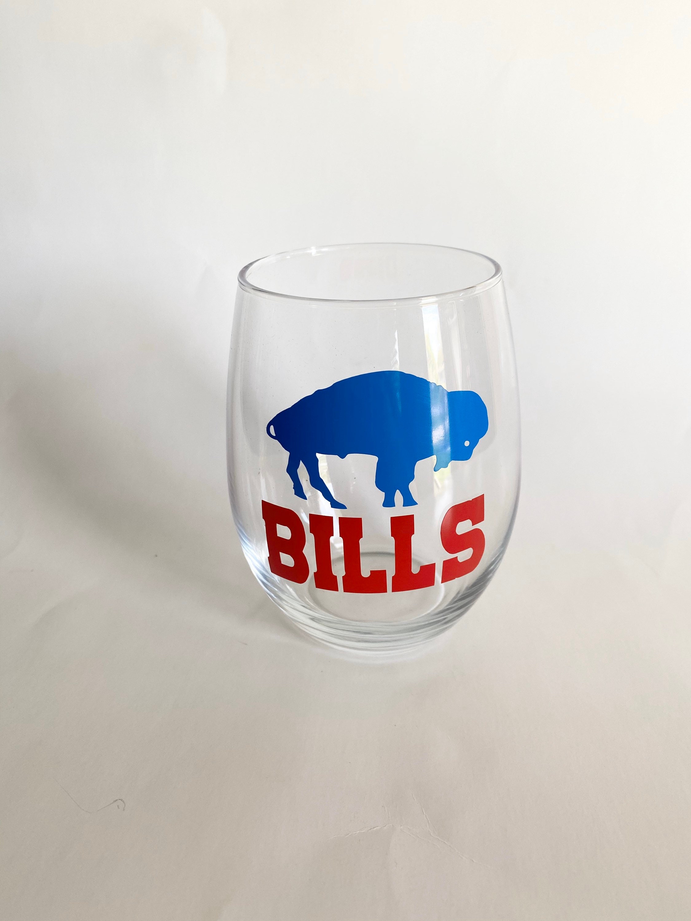 Buffalo Bills Wine Glass NFL Gifts Buffalo Bills Football Etsy