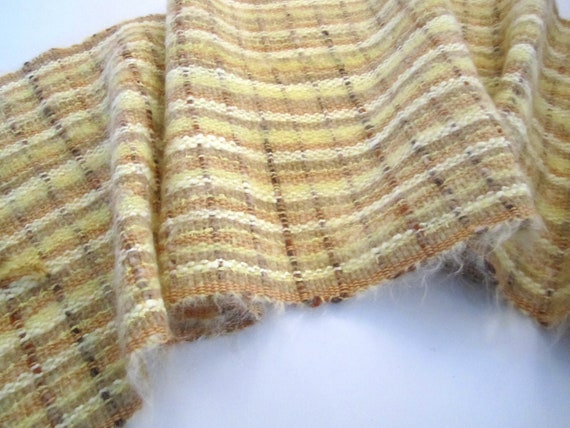 Handwoven Hand Made  Winter Scarf in Shades of Ye… - image 8