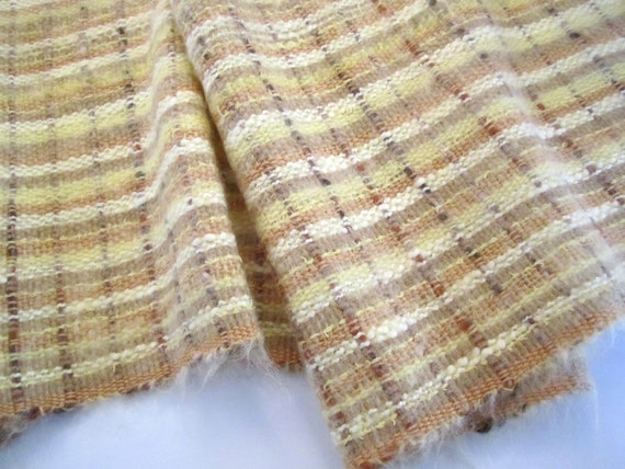 Handwoven Hand Made  Winter Scarf in Shades of Ye… - image 6