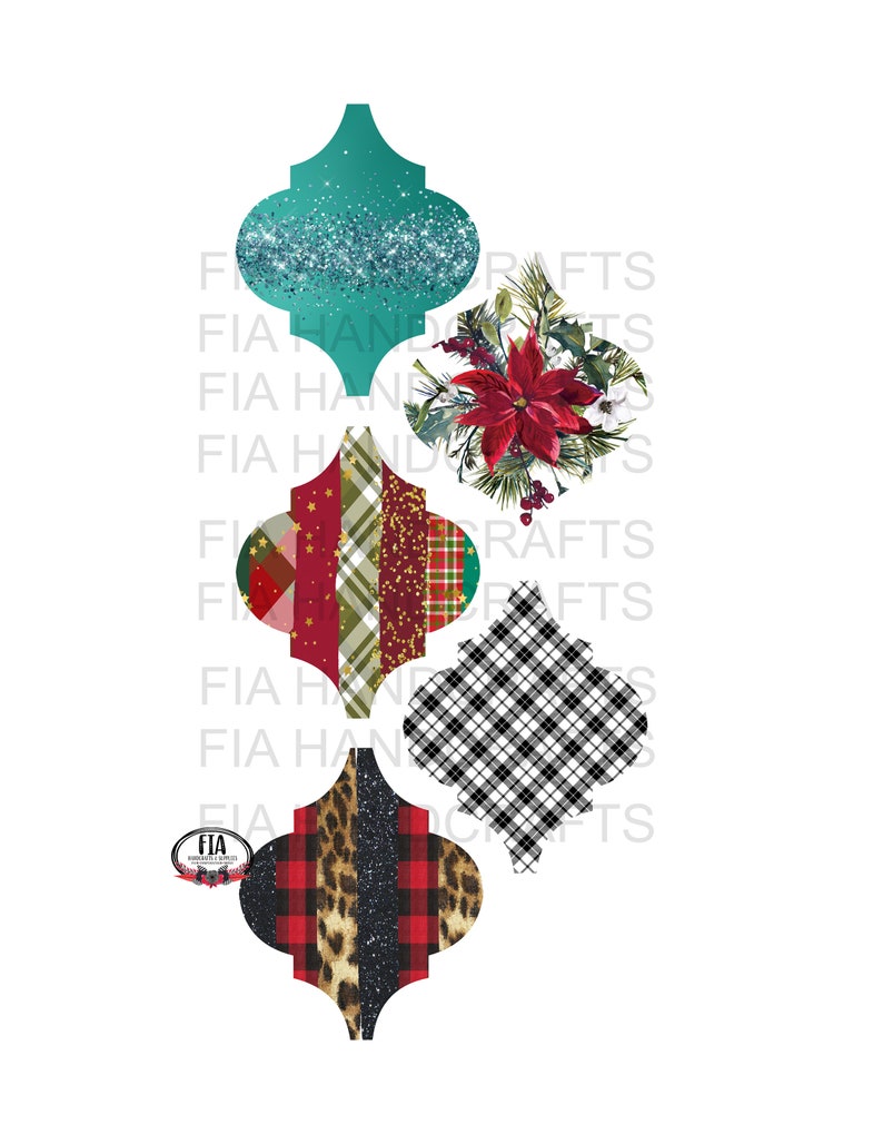 Lowes Tile Ornament Template SVG, PNG Satori Tile Christmas Buffalo