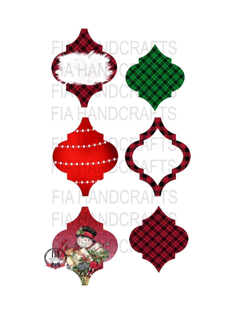 Lowes Tile Ornament Template SVG PNG Satori Tile Christmas Etsy