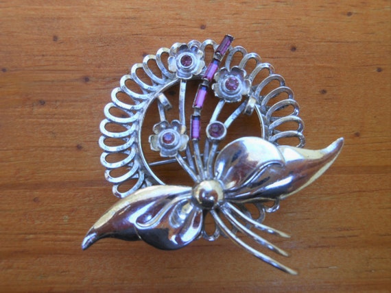 Vintage Sterling Bond Boyd Brooch