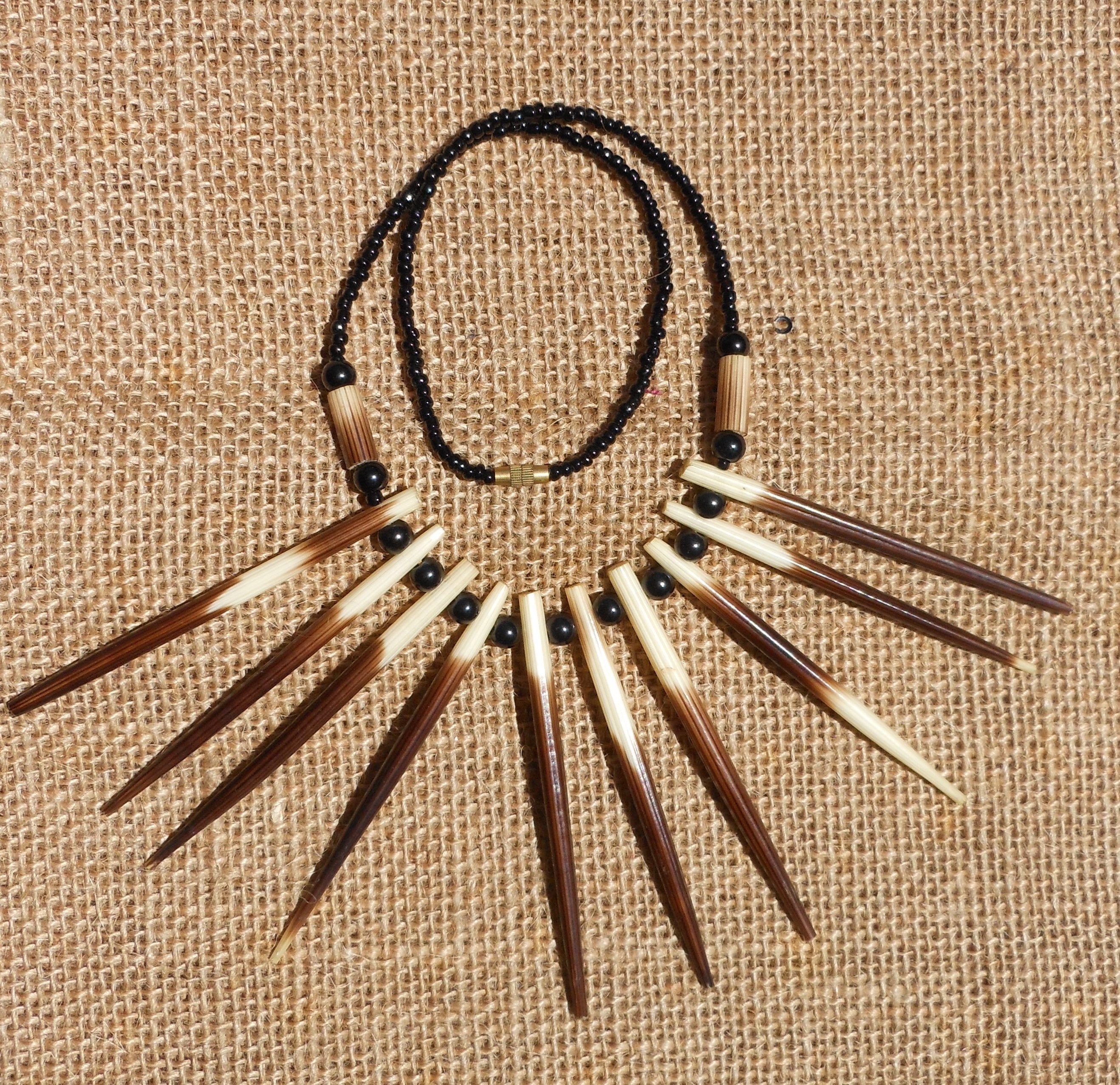 Porcupine Quill Amulet Necklace – Crimson Claw Jewelry