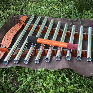 Div&#39;ya Alchemy C#minor. Amazing sound healing pentatonic metallophone.Quality!Xylophone,flow tube chimes,for meditation,shavasana,yoga nidra