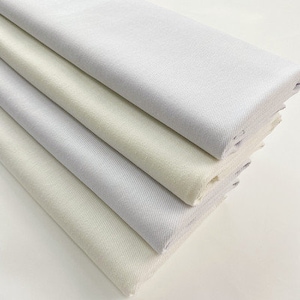 Cotton White Stretch Denim Fabric, Heavy Weight Denim Fabric, White Beige jeans Denim Fabric, Skirt Pants Clothing Fabric, By the Half Yard