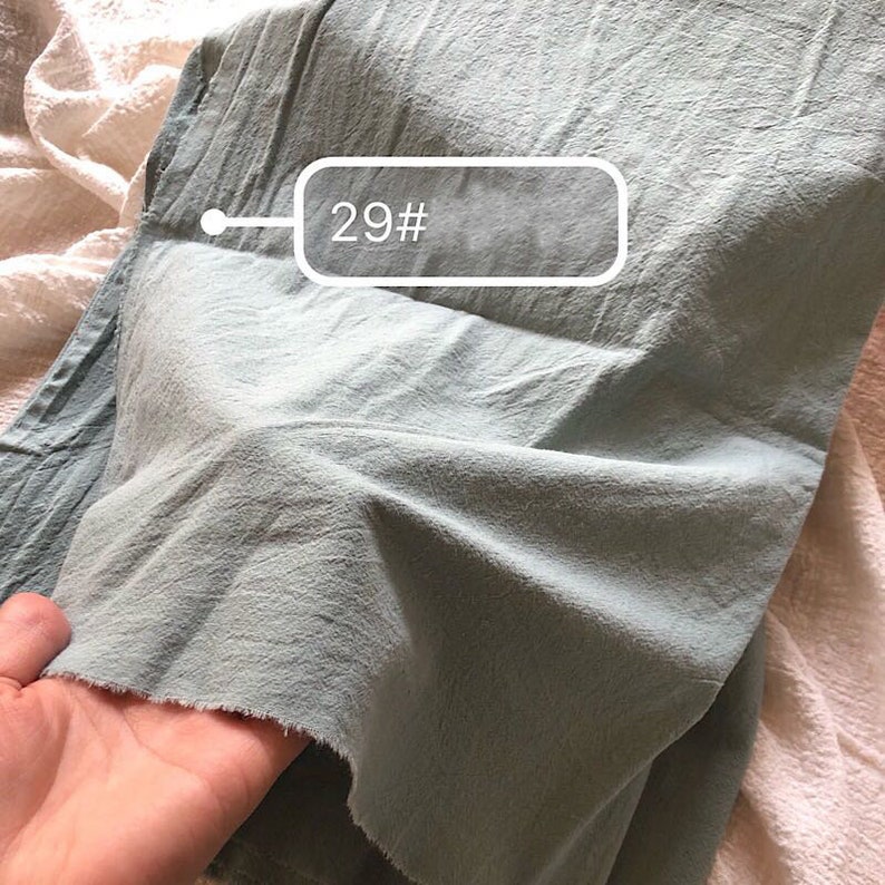 Washed Cotton Fabric 100 Cotton Fabric Solid Color Cotton Etsy