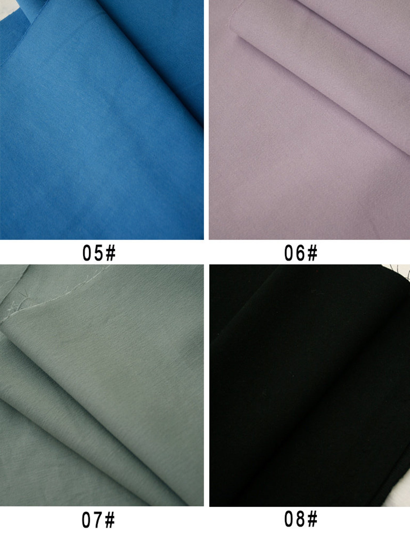 Washed 100 Cotton Fabric Solid Color Cotton Fabric Thick Etsy