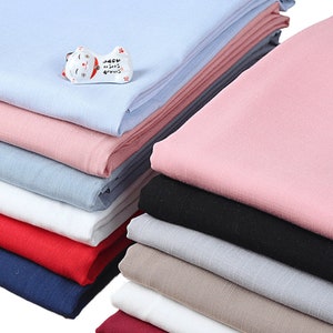 Artificial Cotton Linen Fabric, Slub Linen Fabric,Slub Summer Fabric, Cotton Linen Fabric, Apparel Fabric, Thin Fabric, By The Half Yard