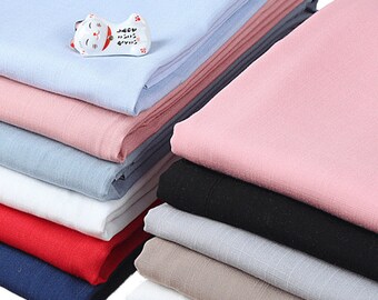 Artificial Cotton Linen Fabric, Slub Linen Fabric,Slub Summer Fabric, Cotton Linen Fabric, Apparel Fabric, Thin Fabric, By The Half Yard
