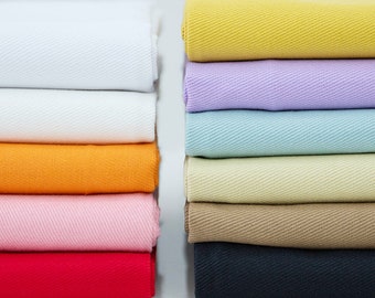 100% katoenen denimstof, gewassen denimstof, zachte denim, dikke stof, Jean-stof, kledingstof, naaistof, door de halve werf