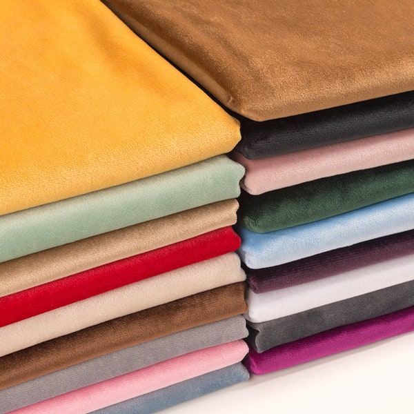 Velvet Fabric, Polyester Velvet, Soft Velvet, Gold Velvet Fabric, Home Decor DIY cloth, By the Half Yard