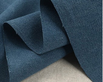 16 OZ gewassen canvas stof, vintage gewassen canvas stof, solide canvas stof, dikke canvas stof, duurzame stof, op maat gesneden