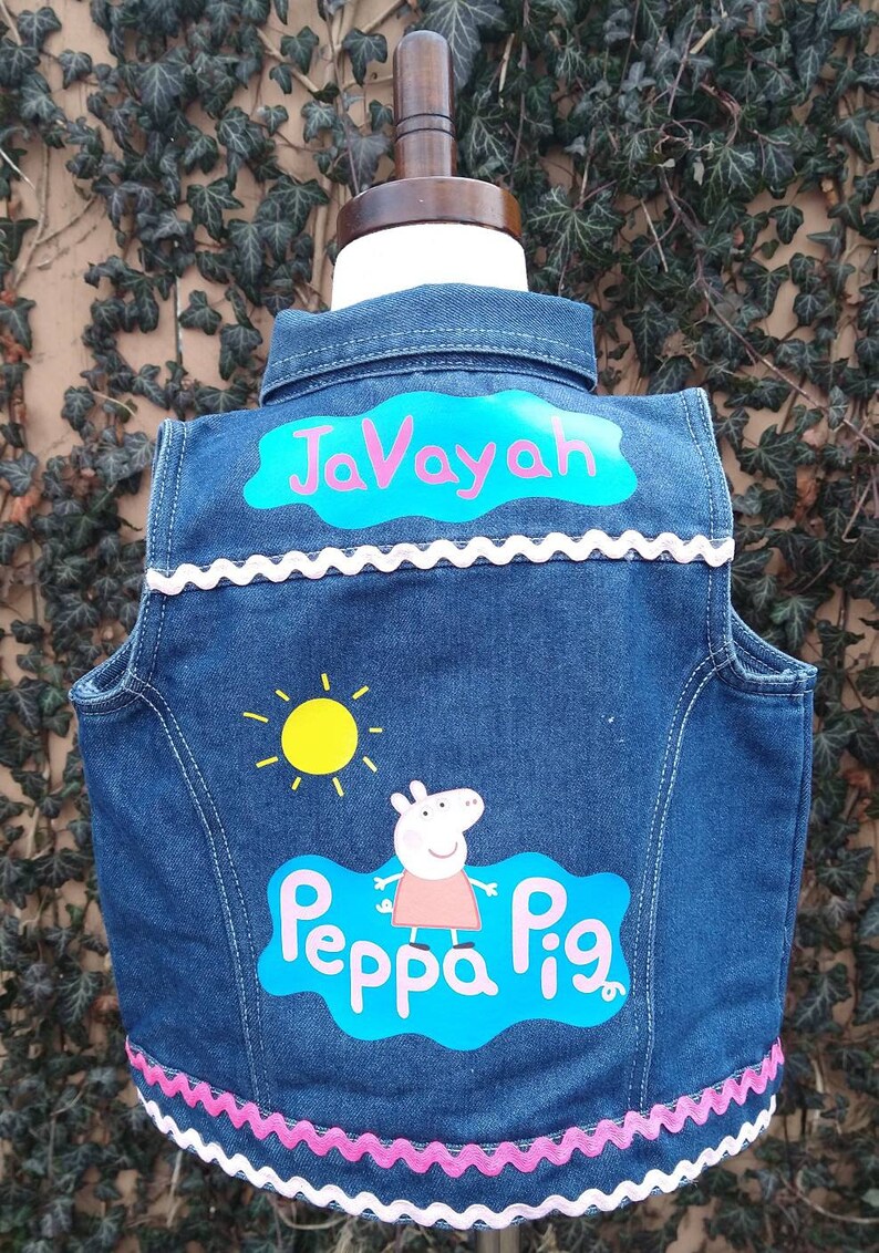 Denim Jacket Peppa Pig Denim Jacket Customized Denim Jacket