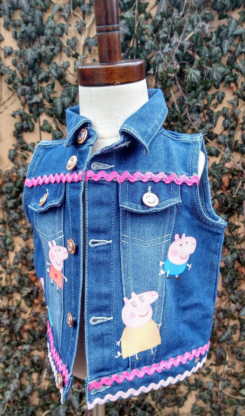 Denim Jacket Peppa Pig Denim Jacket Customized Denim Jacket