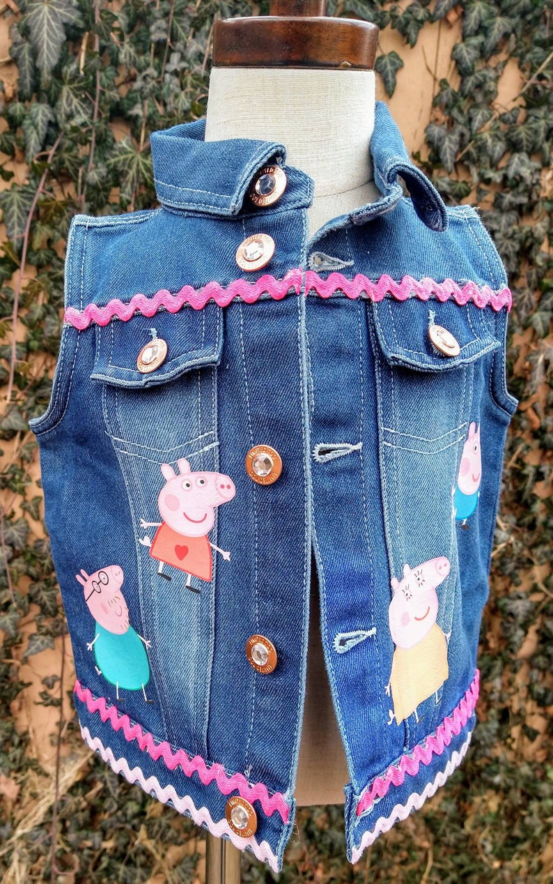 Denim Jacket Peppa Pig Denim Jacket Customized Denim Jacket