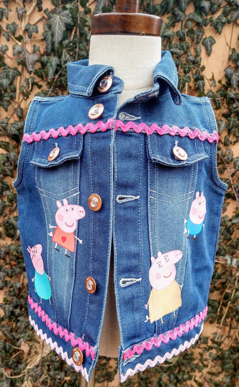 Denim Jacket Peppa Pig Denim Jacket Customized Denim Jacket
