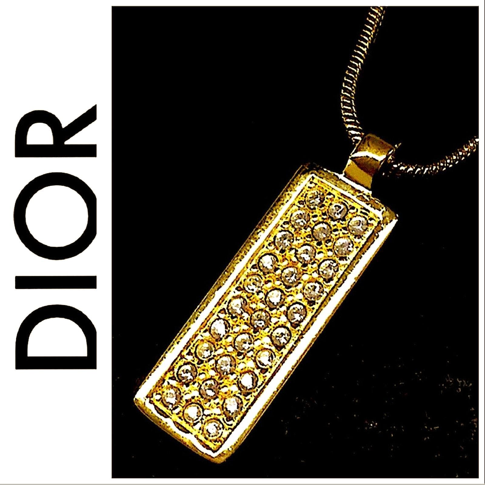 極美品 Dior trotter plate gold necklace 極美品 Dior trotter plate gold necklace - メルカリ
