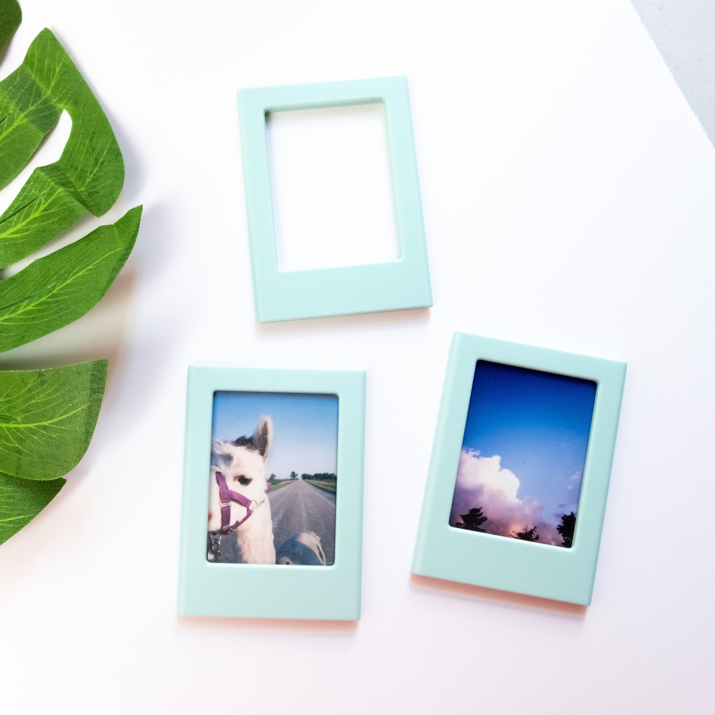 Blue Frame Convertible Photo Frame Polaroid Etsy UK