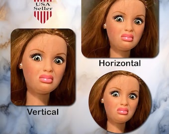 Funny Meme Disgusted Barbie Mouse Pad Mousepad Non-Slip Desk Office Mat