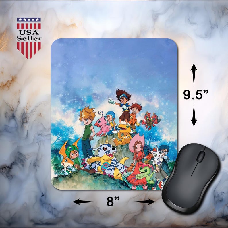 Digimon Digital Monsters Nostalgia Mouse Pad Mousepad School Office ...