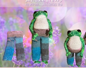 Simple pants for crochet toad frog DIGITAL PATTERN ONLY