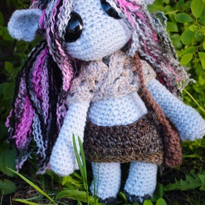 Forager gremlin soft sculpture amigurumi fae doll